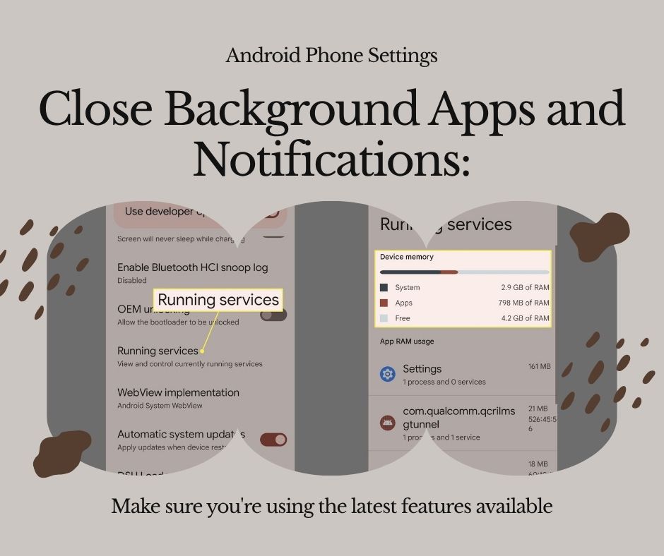 Android Mobile Gaming Battery Optimization Tips: Reduce Drain and Keep Gaming Longer Close Background Apps and Notifications: