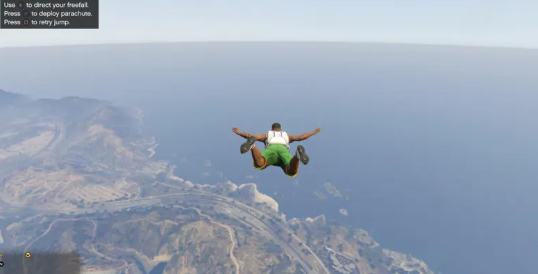 How to use parachute in GTA 5 