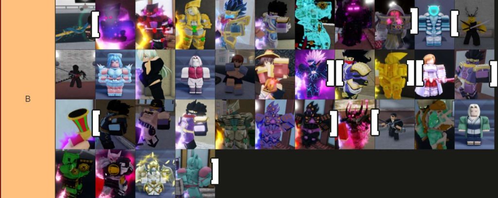 Stand skin tier list