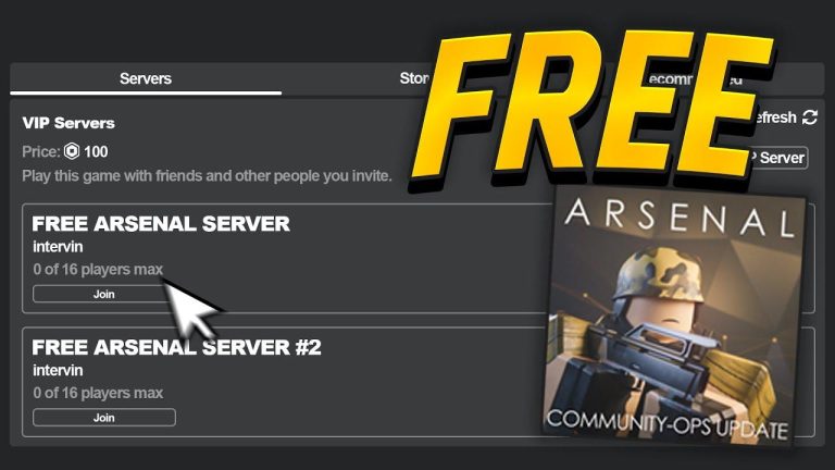 Arsenal Vip Server Link